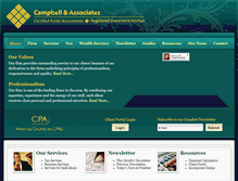 Tablet Screenshot of campbellcpa.biz